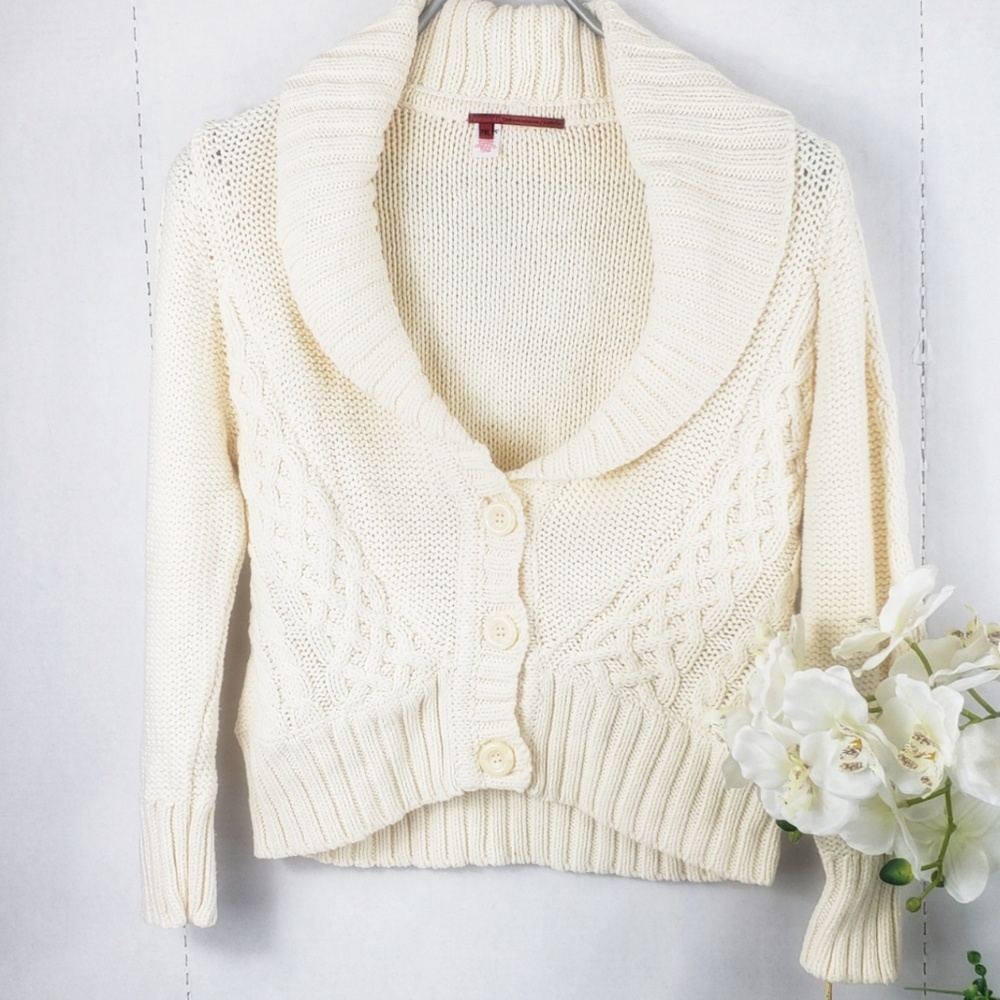 TapeMeasure Chunky Cozy Cable Knit Cardigan XLP - Picture 1 of 7